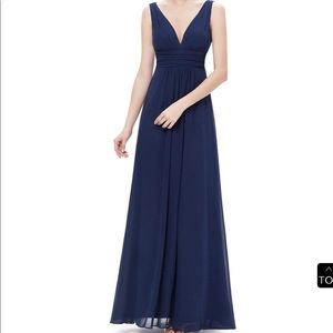 navy blue bridesmaid dress.